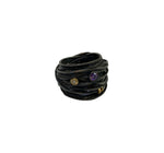 Silver Wire Ring with Amethyst stone and diamond